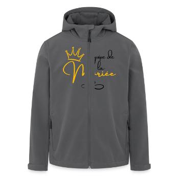 Braut Team Kranz - Braut Geschenk - Recycelte Männer Softshell-Jacke von Stanley/Stella - Anthrazit - Vorne - AI Model Male 185 light (185cm)