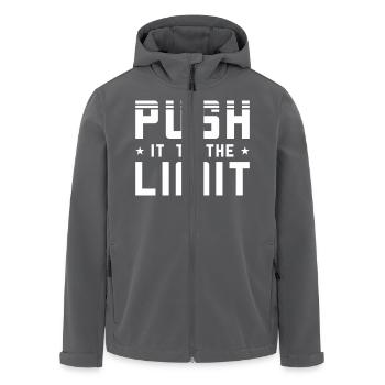 Push it to the limit - Recycelte Männer Softshell-Jacke von Stanley/Stella - Anthrazit - Vorne - AI Model Male 185 light (185cm)
