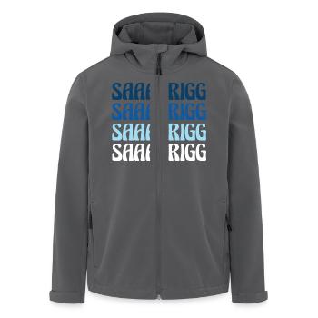 Saaabrigg Saarbrücken Dialekt Geschenk - Recycelte Männer Softshell-Jacke von Stanley/Stella - Anthrazit - Vorne - AI Model Male 185 light (185cm)