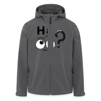 Hä? - Recycelte Männer Softshell-Jacke von Stanley/Stella - Anthrazit - Vorne - AI Model Male 185 light (185cm)