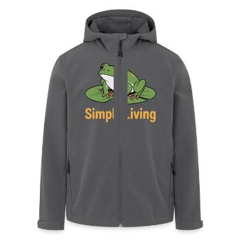 KRÖTEN, EINFACHES LEBEN - Recycelte Männer Softshell-Jacke von Stanley/Stella - Anthrazit - Vorne - AI Model Male 185 light (185cm)