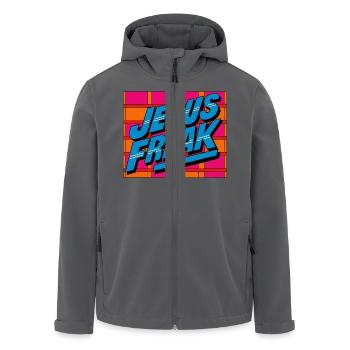 Jesus-Freak - Recycelte Männer Softshell-Jacke von Stanley/Stella - Anthrazit - Vorne - AI Model Male 185 light (185cm)