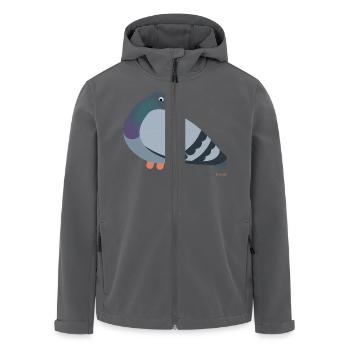 Taube Tauben - Recycelte Männer Softshell-Jacke von Stanley/Stella - Anthrazit - Vorne - AI Model Male 185 light (185cm)