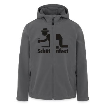 Schützenfest - Recycelte Männer Softshell-Jacke von Stanley/Stella - Anthrazit - Vorne - AI Model Male 185 light (185cm)