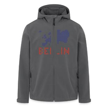 Berlin - Recycelte Männer Softshell-Jacke von Stanley/Stella - Anthrazit - Vorne - AI Model Male 185 light (185cm)