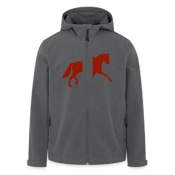 Reiter - Recycelte Männer Softshell-Jacke von Stanley/Stella - Anthrazit - Vorne - AI Model Male 185 light (185cm)