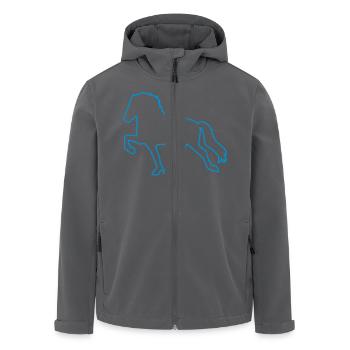 Tölter Outline - Recycelte Männer Softshell-Jacke von Stanley/Stella - Anthrazit - Vorne - AI Model Male 185 light (185cm)