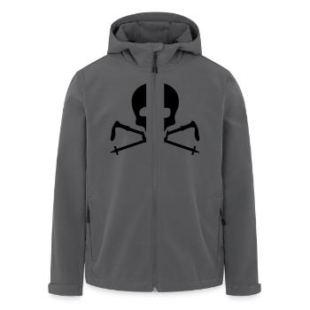 Nordic Walking - Recycelte Männer Softshell-Jacke von Stanley/Stella - Anthrazit - Vorne - AI Model Male 185 light (185cm)