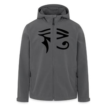 Eye of Horus - Recycelte Männer Softshell-Jacke von Stanley/Stella - Anthrazit - Vorne - AI Model Male 185 light (185cm)