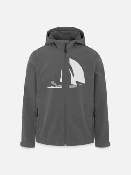 49ER SAILING - Recycelte Männer Softshell-Jacke von Stanley/Stella - Anthrazit