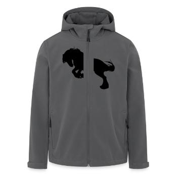 Friese - Recycelte Männer Softshell-Jacke von Stanley/Stella - Anthrazit - Vorne - AI Model Male 185 light (185cm)
