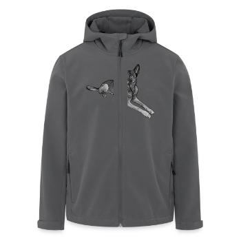 Malinois - Recycelte Männer Softshell-Jacke von Stanley/Stella - Anthrazit - Vorne - AI Model Male 185 light (185cm)