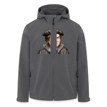 Martin Luther - Recycelte Männer Softshell-Jacke von Stanley/Stella - Anthrazit - Vorne - AI Model Male 185 light (185cm)