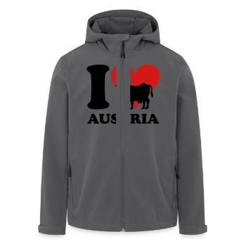 I love Austria - Österreich - Recycelte Männer Softshell-Jacke von Stanley/Stella - Anthrazit - Vorne - AI Model Male 185 light (185cm)