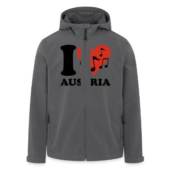 I love Austria - Recycelte Männer Softshell-Jacke von Stanley/Stella - Anthrazit - Vorne - AI Model Male 185 light (185cm)