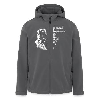 All about the Benjamins - Recycelte Männer Softshell-Jacke von Stanley/Stella - Anthrazit - Vorne - AI Model Male 185 light (185cm)