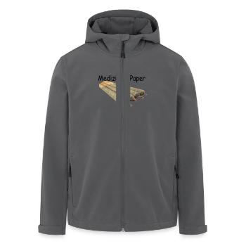 medizin im paper - Recycelte Männer Softshell-Jacke von Stanley/Stella - Anthrazit - Vorne - AI Model Male 185 light (185cm)