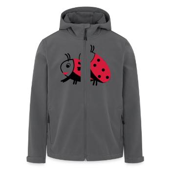Marienkäfer - Recycelte Männer Softshell-Jacke von Stanley/Stella - Anthrazit - Vorne - AI Model Male 185 light (185cm)