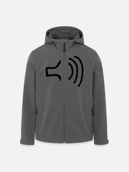 lautsprecher - Recycelte Männer Softshell-Jacke von Stanley/Stella - Anthrazit