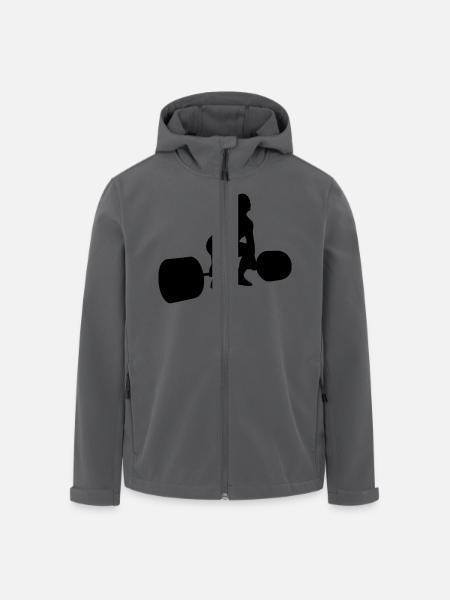 Kreuzheben start - Recycelte Männer Softshell-Jacke von Stanley/Stella - Anthrazit