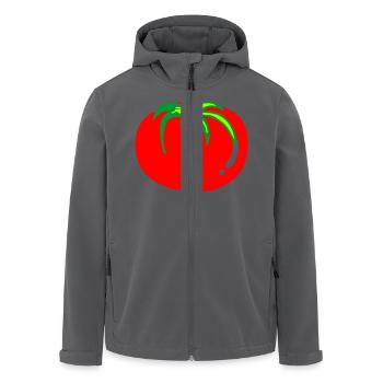 tomate - Recycelte Männer Softshell-Jacke von Stanley/Stella - Anthrazit - Vorne - AI Model Male 185 light (185cm)
