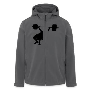 Bankdrücken start - Recycelte Männer Softshell-Jacke von Stanley/Stella - Anthrazit - Vorne - AI Model Male 185 light (185cm)