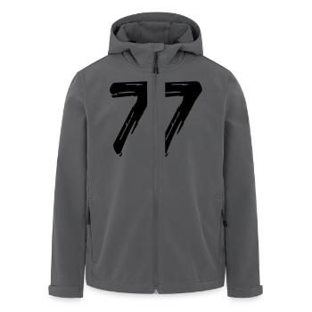 Brushed 77 - Recycelte Männer Softshell-Jacke von Stanley/Stella - Anthrazit - Vorne - AI Model Male 185 light (185cm)