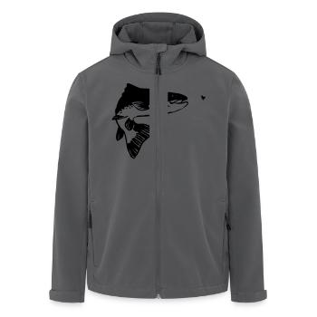 Forelle - Recycelte Männer Softshell-Jacke von Stanley/Stella - Anthrazit - Vorne - AI Model Male 185 light (185cm)