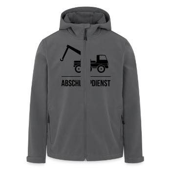 Abschleppdienst - Recycelte Männer Softshell-Jacke von Stanley/Stella - Anthrazit - Vorne - AI Model Male 185 light (185cm)
