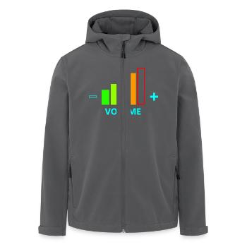 VOLUME UP MEN - Recycelte Männer Softshell-Jacke von Stanley/Stella - Anthrazit - Vorne - AI Model Male 185 light (185cm)