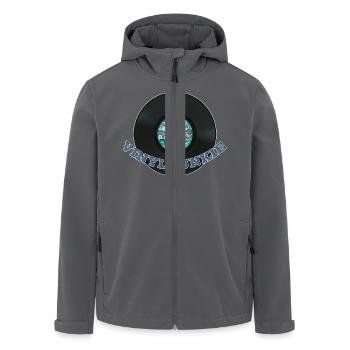 VINYL JUNKIE - Recycelte Männer Softshell-Jacke von Stanley/Stella - Anthrazit - Vorne - AI Model Male 185 light (185cm)