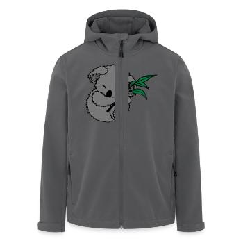 Koala - Recycelte Männer Softshell-Jacke von Stanley/Stella - Anthrazit - Vorne - AI Model Male 185 light (185cm)