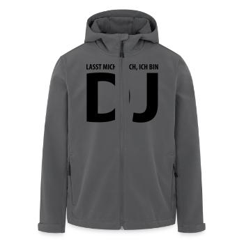 lasst mich durch, ich bin dj - Recycelte Männer Softshell-Jacke von Stanley/Stella - Anthrazit - Vorne - AI Model Male 185 light (185cm)