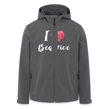 I Love Beatrice - Recycelte Männer Softshell-Jacke von Stanley/Stella - Anthrazit - Vorne - AI Model Male 185 light (185cm)
