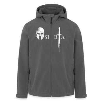 Spartaner Helm - Recycelte Männer Softshell-Jacke von Stanley/Stella - Anthrazit - Vorne - AI Model Male 185 light (185cm)