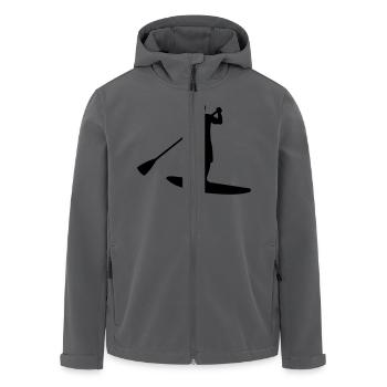 Sup, Stehpaddeln, Surfen, Wellenreiten, supen, - Recycelte Männer Softshell-Jacke von Stanley/Stella - Anthrazit - Vorne - AI Model Male 185 light (185cm)