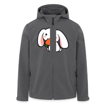 süßer Hase, cute rabbit - Recycelte Männer Softshell-Jacke von Stanley/Stella - Anthrazit - Vorne - AI Model Male 185 light (185cm)