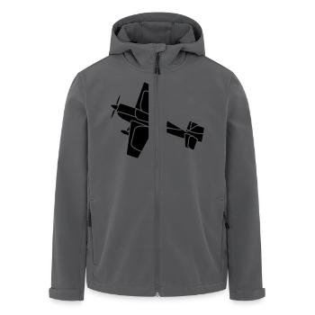 Flugzeug Jet Airplane Sky Himmel Sun Sonne Sport - Recycelte Männer Softshell-Jacke von Stanley/Stella - Anthrazit - Vorne - AI Model Male 185 light (185cm)