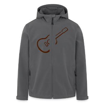 Gitarre - Recycelte Männer Softshell-Jacke von Stanley/Stella - Anthrazit - Vorne - AI Model Male 185 light (185cm)
