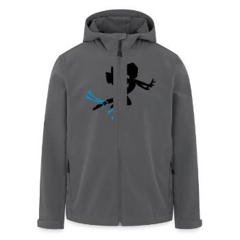 Fee griechischen Mythen - Recycelte Männer Softshell-Jacke von Stanley/Stella - Anthrazit - Vorne - AI Model Male 185 light (185cm)