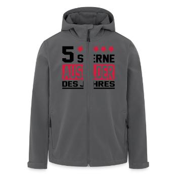 ausbilder - Recycelte Männer Softshell-Jacke von Stanley/Stella - Anthrazit - Vorne - AI Model Male 185 light (185cm)