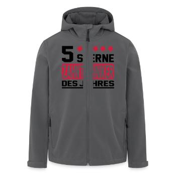 zahntechniker - Recycelte Männer Softshell-Jacke von Stanley/Stella - Anthrazit - Vorne - AI Model Male 185 light (185cm)