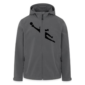 Fussball Torwart - Recycelte Männer Softshell-Jacke von Stanley/Stella - Anthrazit - Vorne - AI Model Male 185 light (185cm)