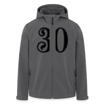 30 Jahre Jubiläum - Recycelte Männer Softshell-Jacke von Stanley/Stella - Anthrazit - Vorne - AI Model Male 185 light (185cm)