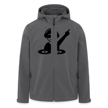 DJ - Recycelte Männer Softshell-Jacke von Stanley/Stella - Anthrazit - Vorne - AI Model Male 185 light (185cm)