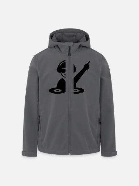 DJ - Recycelte Männer Softshell-Jacke von Stanley/Stella - Anthrazit