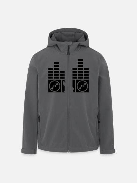 DJ - Recycelte Männer Softshell-Jacke von Stanley/Stella - Anthrazit