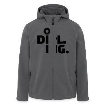 Ingenieur - Recycelte Männer Softshell-Jacke von Stanley/Stella - Anthrazit - Vorne - AI Model Male 185 light (185cm)