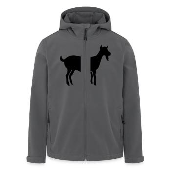 Ziege - Recycelte Männer Softshell-Jacke von Stanley/Stella - Anthrazit - Vorne - AI Model Male 185 light (185cm)