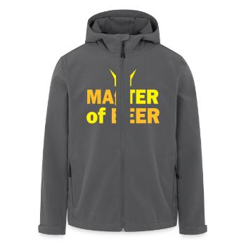 maß bier - Recycelte Männer Softshell-Jacke von Stanley/Stella - Anthrazit - Vorne - AI Model Male 185 light (185cm)